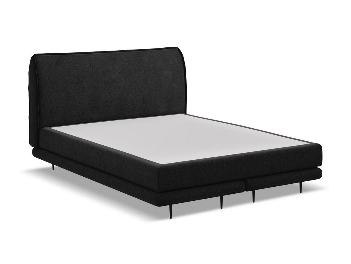 POLSTERBETT mit Bettkasten und Lattenrost 160x228 Grün - Schwarz/Grün, Kunststoff/Textil (140/200cm) - Makamii