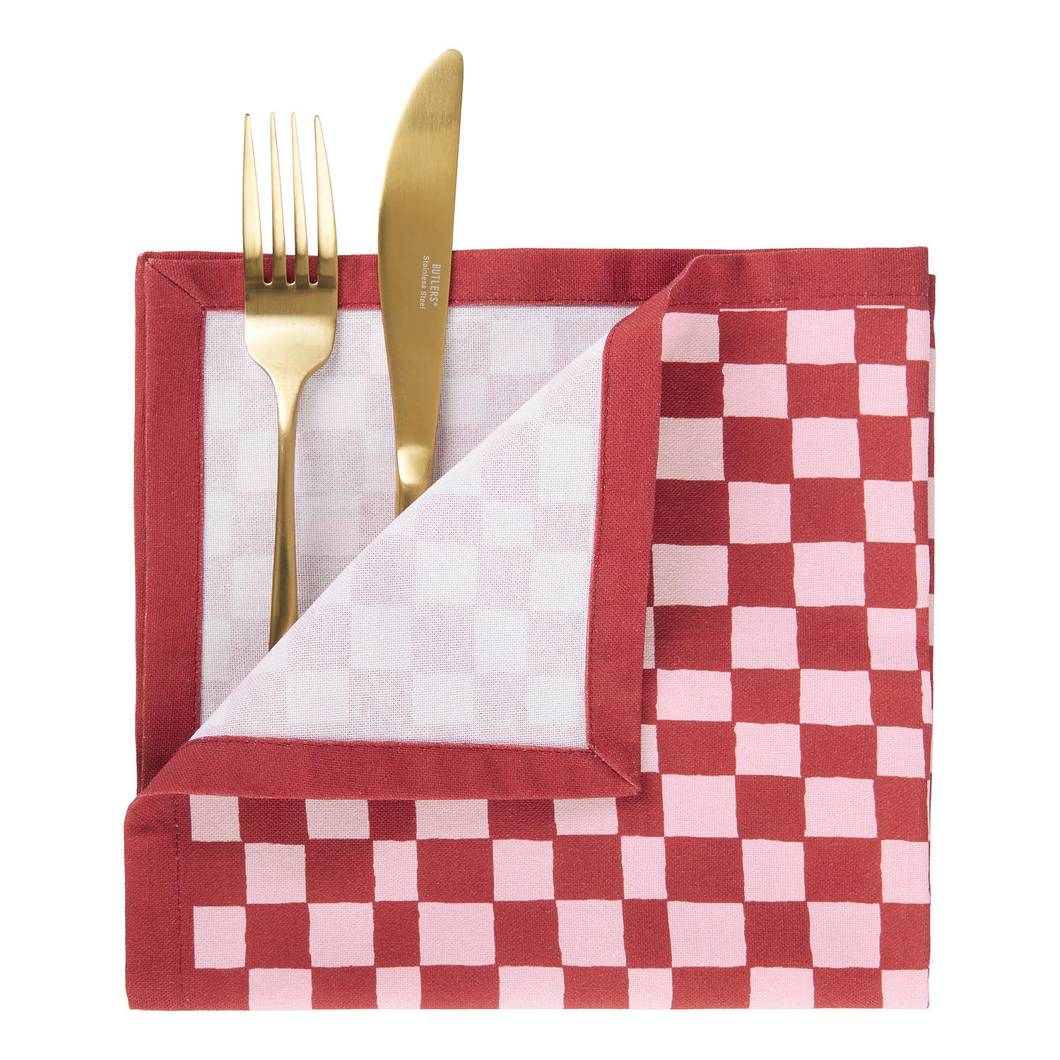 SERVIETTEN (6er Set) Holy Moly Christmas 42x42cm - Rot, Textil (42/42cm) - Butlers