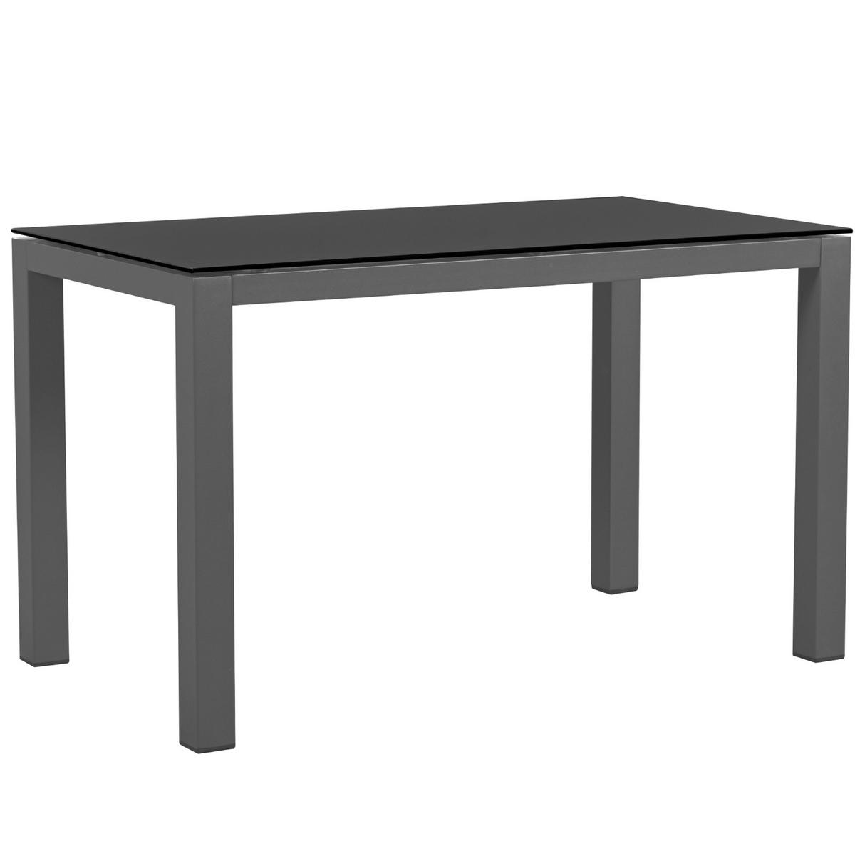 GARTENLOUNGE-SET 115/60/62 cm mit 2 Zweisitzern, Sessel, Tisch und Beistelltisch aus verzinktem Eisen, Grau - Grau, Metall - Redom