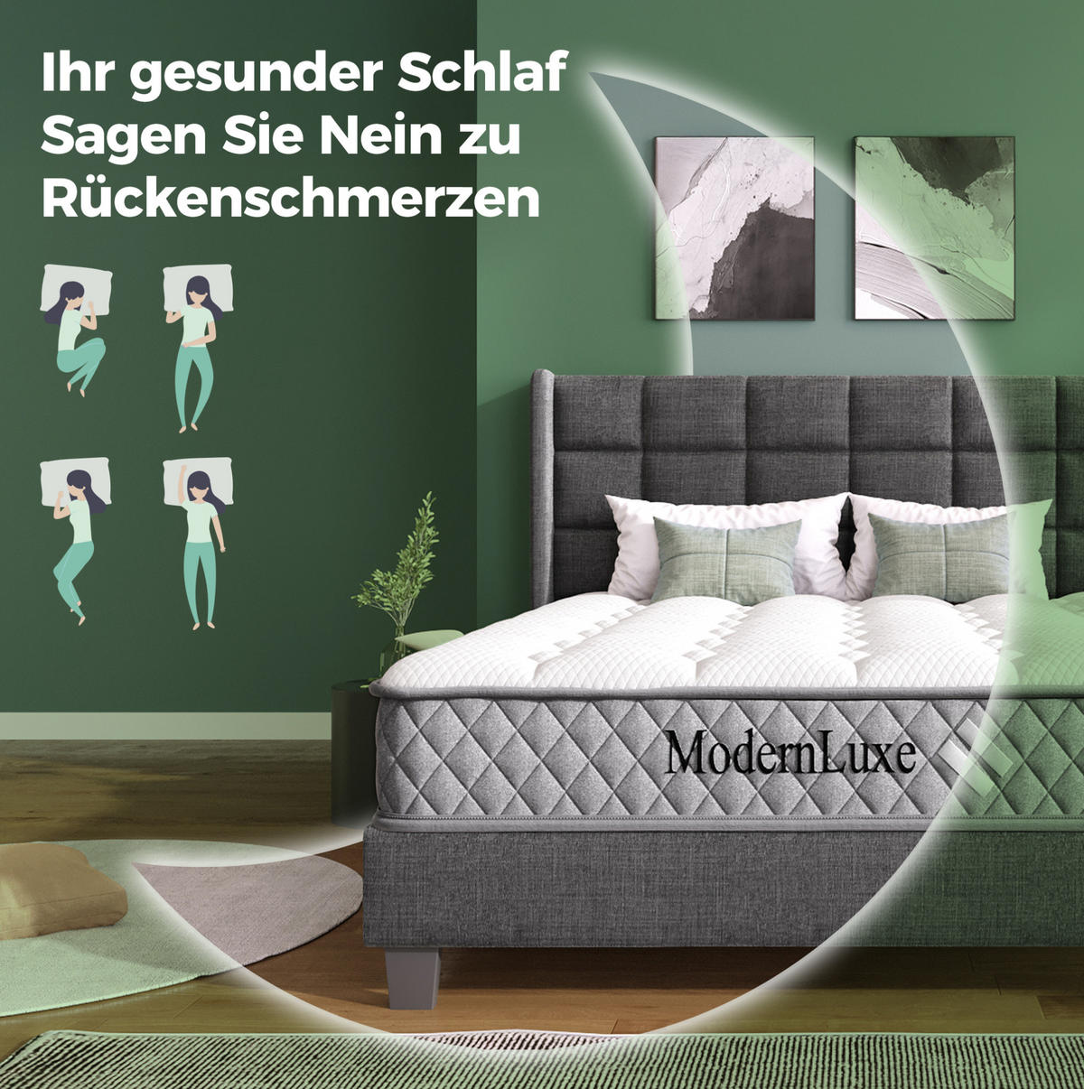 SAMT-POLSTERBETT 90/200 cm in Rosa mit Bettkasten, Kopfteil und Matratze - Rosa, Textil (90/200cm) - BEAOK