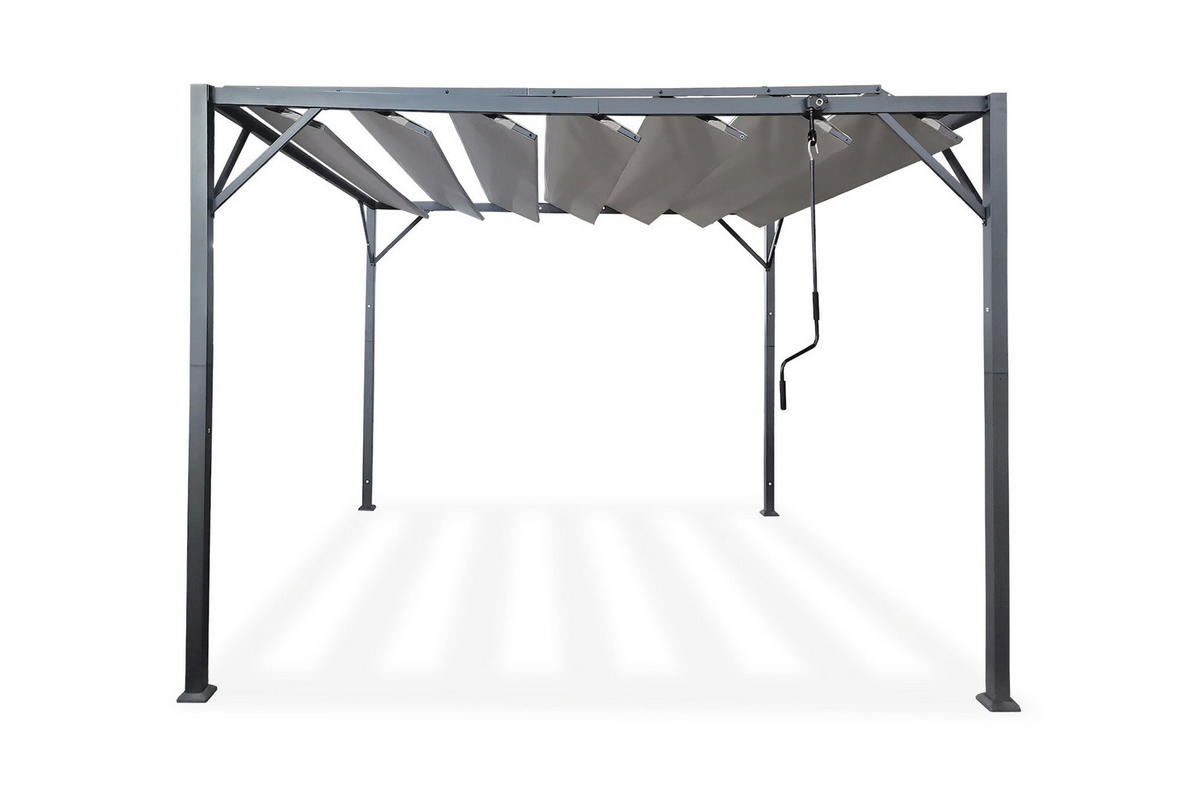 PERGOLA FREISTEHEND Bahia Beige 3m x 3m - Beige, Metall (291/220/291cm) - Cazeboo
