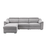RELAXSOFA - 5 Personen - stoff - hellgrau Pedrera - Hellgrau, Textil/Metall (284/100/175cm) - Vente-Unique
