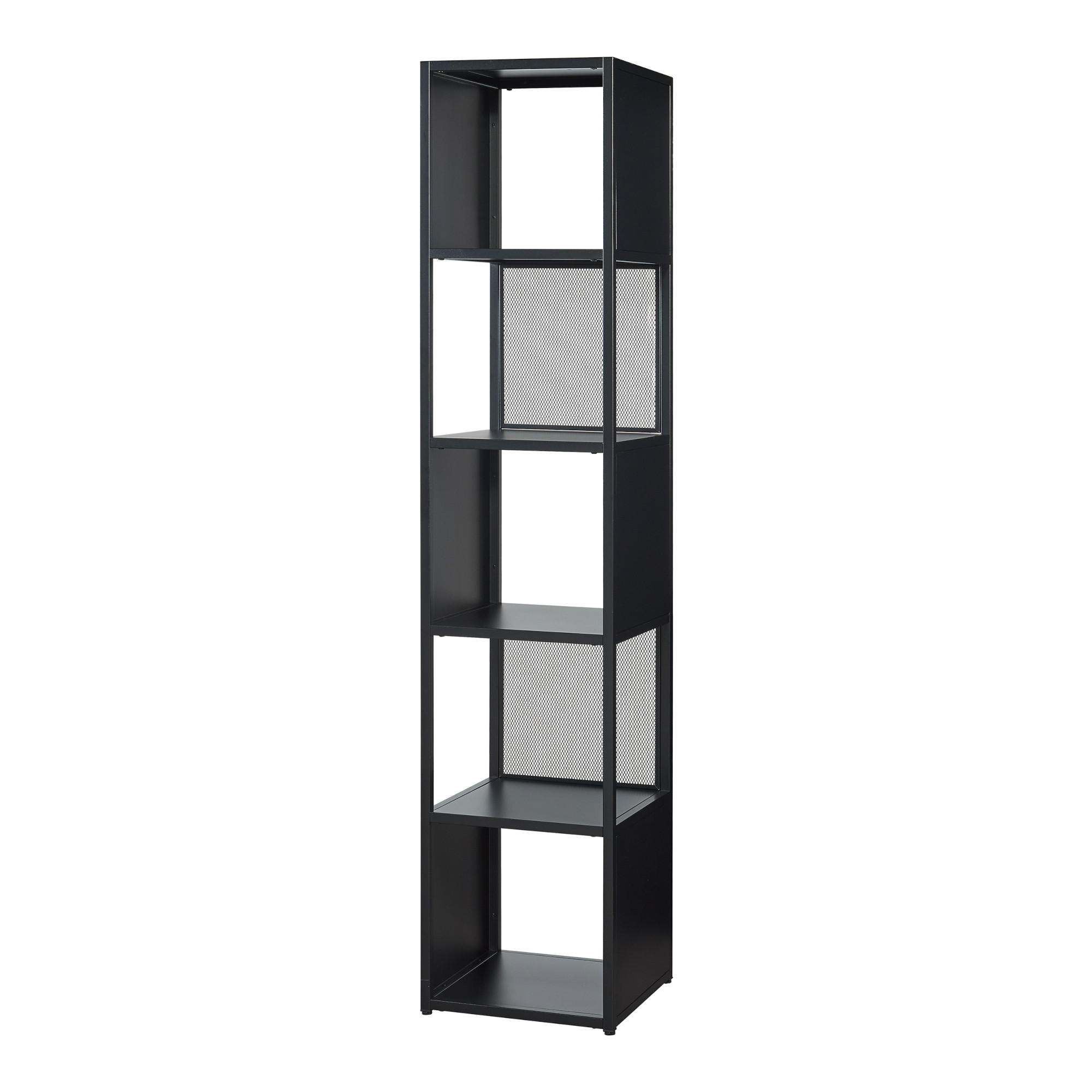 STANDREGAL Finspång - Schwarz, Metall (38/185/38cm) - [en.casa]