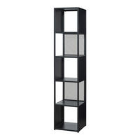 STANDREGAL Finspång - Schwarz, Metall (38/185/38cm) - [en.casa]