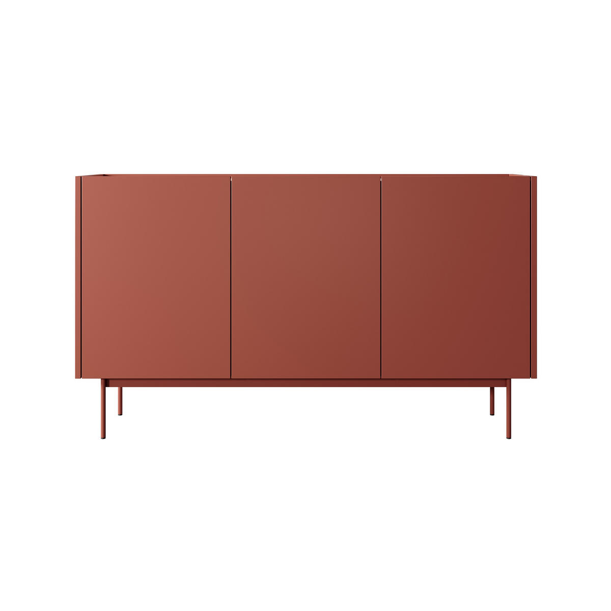 KOMMODE Color Rot - Rot, Holzwerkstoff (144/83/37cm) - Bettso