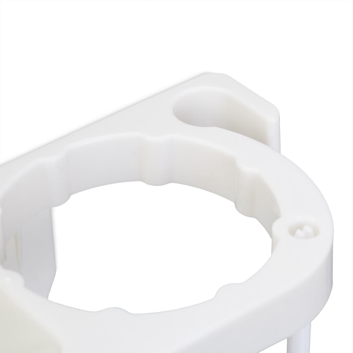 FÖHN-HALTERUNG - Weiß, Kunststoff (30/9/10.5cm) - Relaxdays