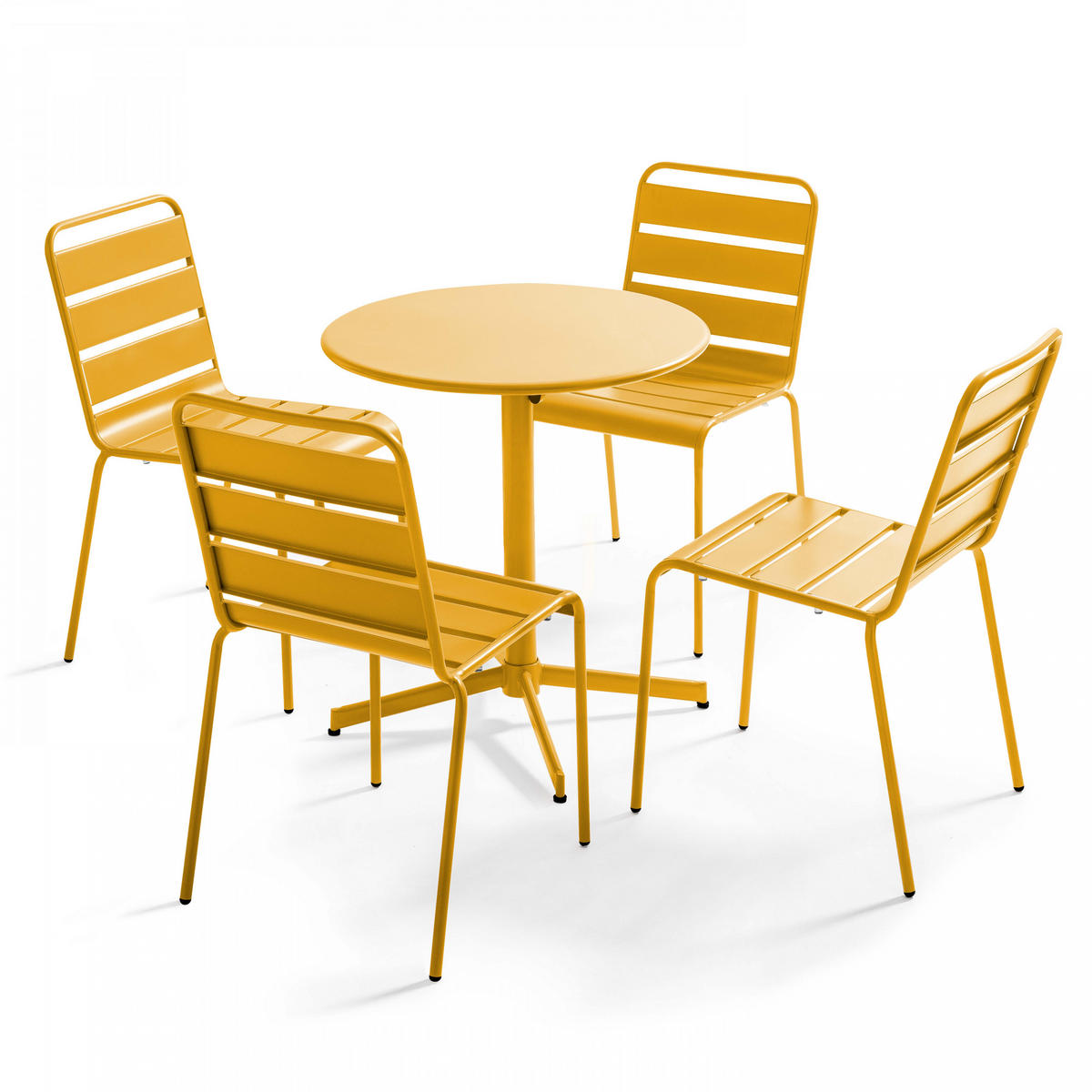 GARTENSET 5-tlg., Gelb - Gelb, Metall - Oviala