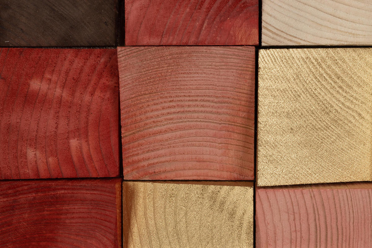 HOLZBILD Rot 75/75 cm - Rot, Holz (7/75cm) - KUNSTLOFT