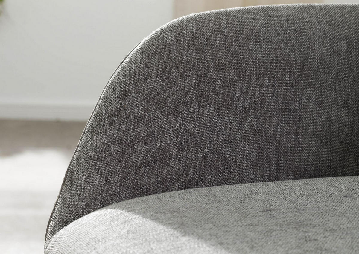 STUHL 100% Polyester 56 x 60 x 87 cm grau TACOMA #10 - Grau, Kunststoff (56/87/60cm) - Massivmoebel24