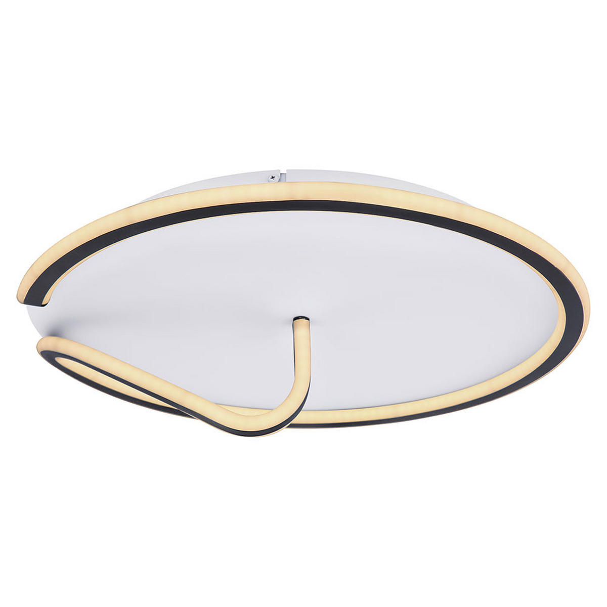 LED DECKENLEUCHTE Metall Weiß Opal - Weiß, Metall (51/51/15cm)