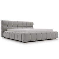 POLSTERBETT Mellow 140x200 Hellgrau - Hellgrau, Textil (140/200cm) - Graingold