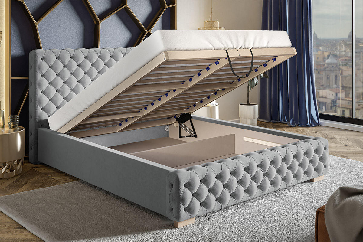 BETT Butelgrün BEN 12 180x200 cm - Grün, Textil (180/200cm) - Sepro Meble