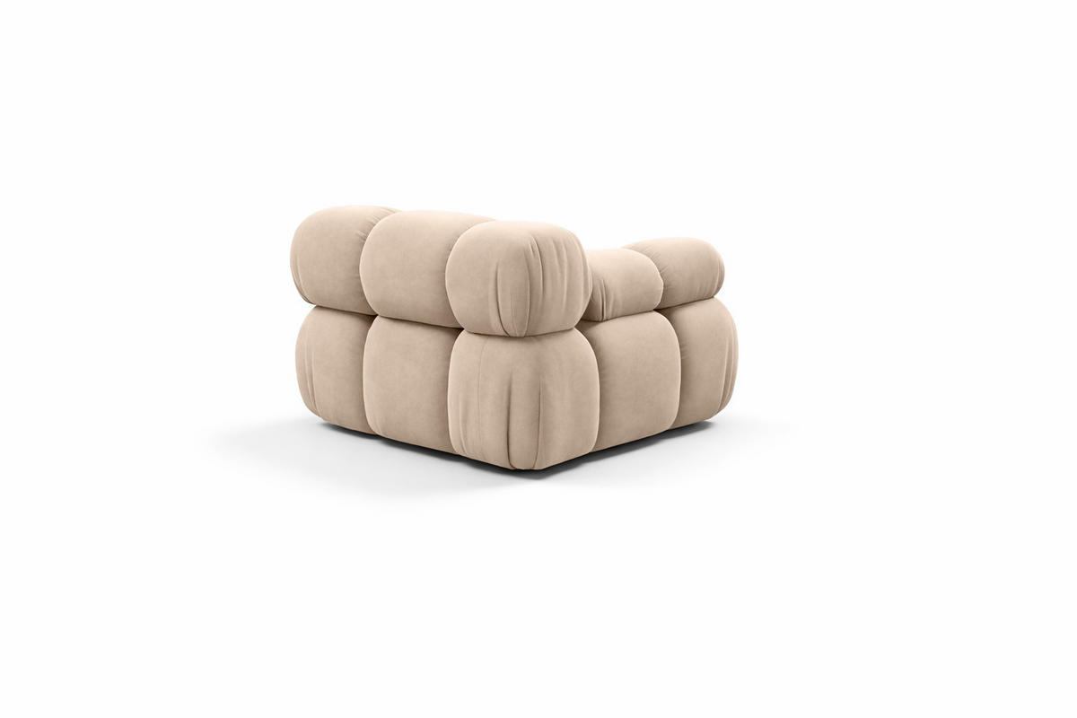 MODUL Seitlich, Für Modulares System, Stoff Salvador, Beige, Links, Selia - Beige, Holz (95/70/95cm) - Kaiser Möbel