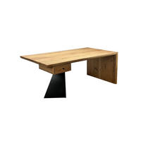SCHREIBTISCH PANARO, Akazie Massivholz, Akazie-Natur, 180 x 90 x 77 cm - Braun, Holz (90/180/77cm) - KADIMA DESIGN