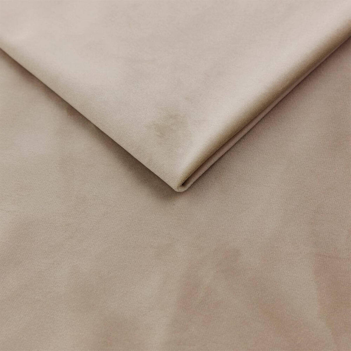 BOXBETT Jodan 120/200 cm Beige im Magic Velvet Stoff - Beige/Schwarz, Holz/Holzwerkstoff (120/200cm) - AltaBeds