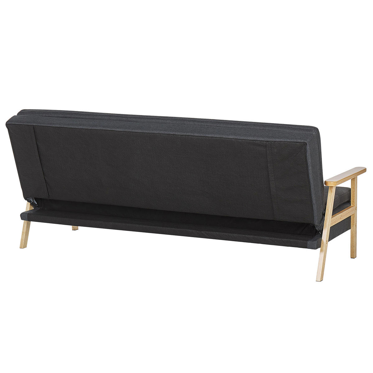 SCHLAFSOFA Polsterbezug Dunkelgrau Tjorn - Dunkelgrau, Textil (204/84/85cm) - Beliani