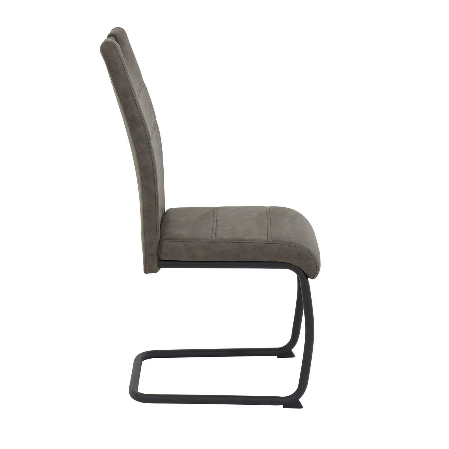 SCHWINGSTUHL Dunja - Vintage Braun - Schwarz/Braun, Textil/Metall (43/98/58cm) - Hela Vertriebs GmbH