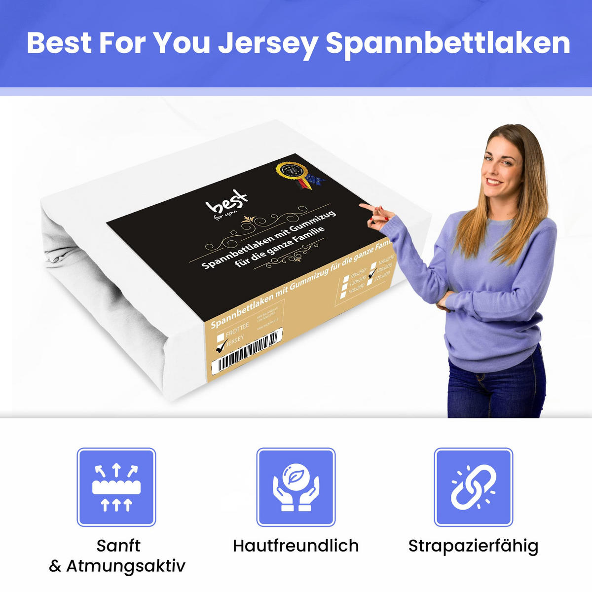 SPANNBETTLAKEN 60/120 cm, Baumwolle Elastisch 100 % Baumwolle Weiß - Weiß, Textil (60/120cm) - Best For Home