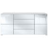 SIDEBOARD Rova Weiß Hochglanz - Weiß Hochglanz, Holzwerkstoff (166.5/75.5/35cm) - Vladon