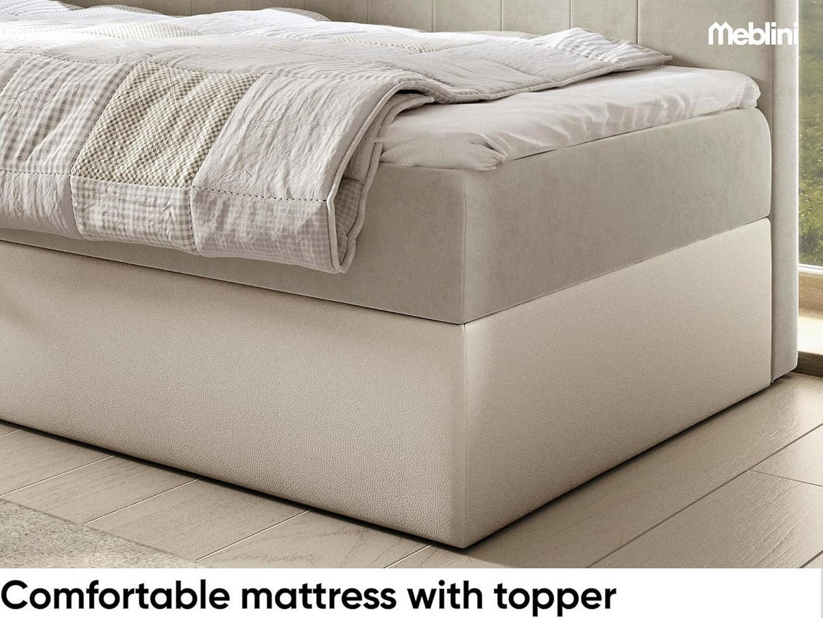 KINDERBETT GARETH 3 - Beige/Weiß, Holzwerkstoff (93/212cm) - Meblini