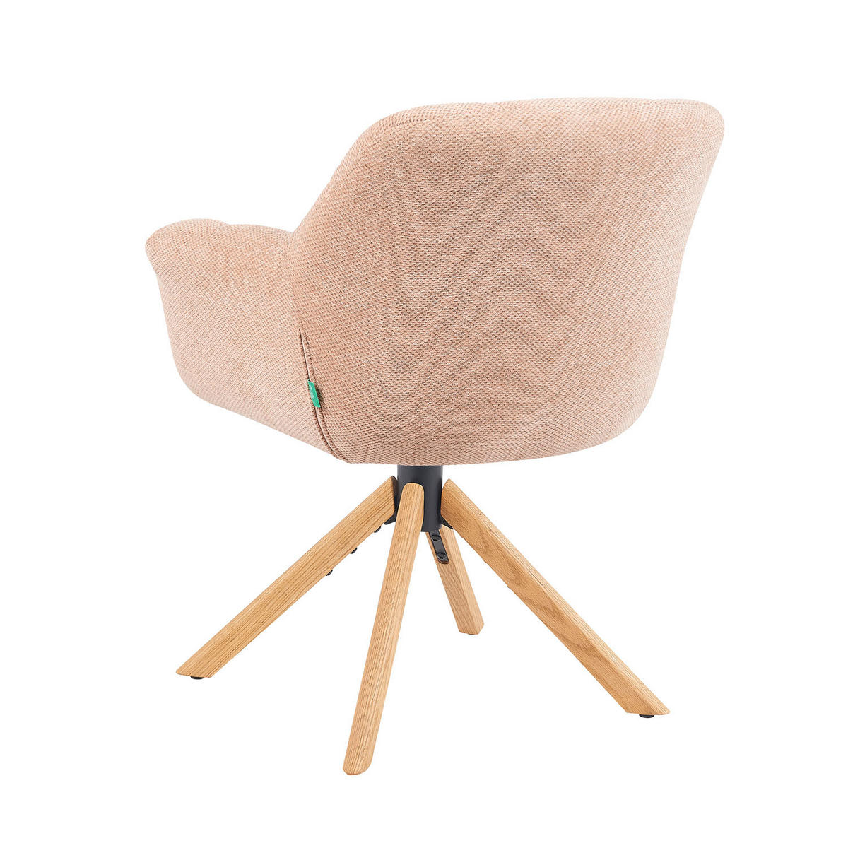 DREHSTUHL Mika-Nea - Honigeiche/Rosa, Eichenholz/Holz (65/81/66cm) - DUBI Möbel