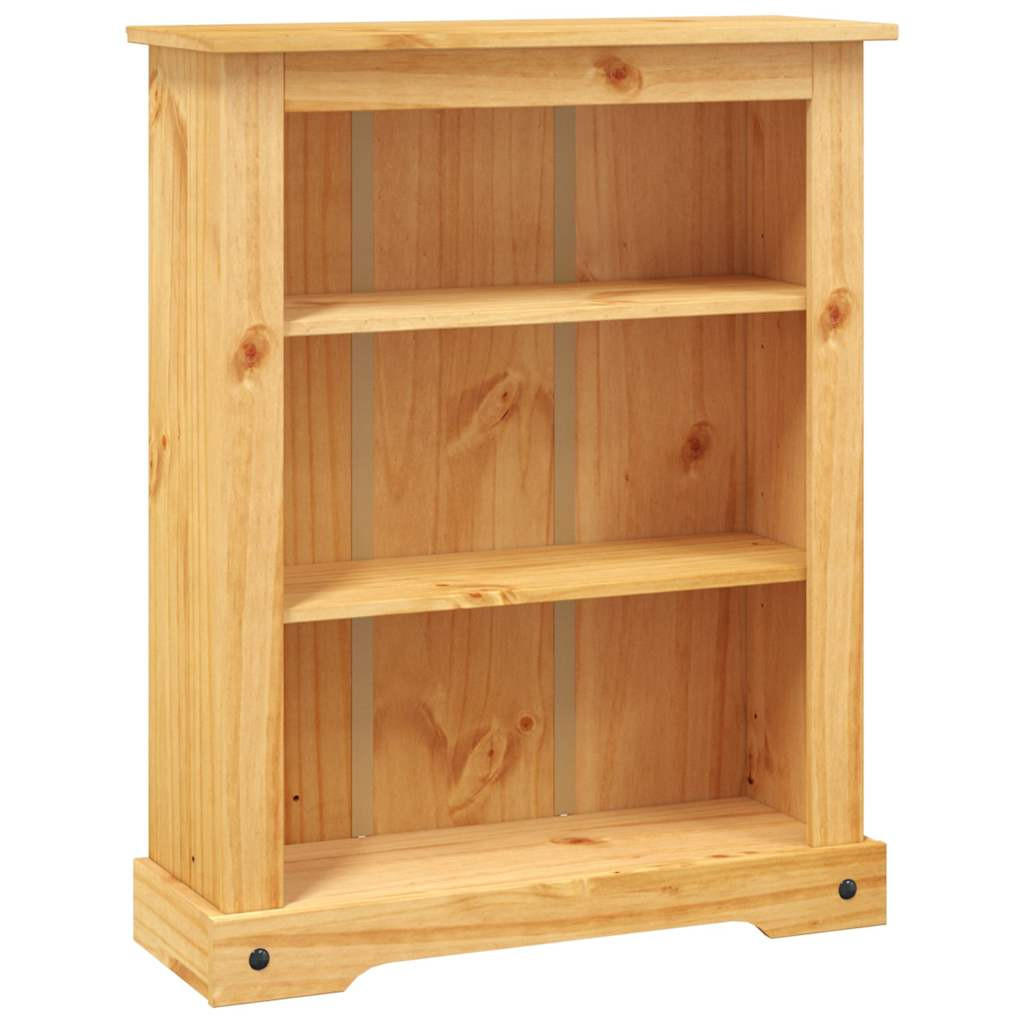 BÜCHERSCHRANK 3 Fächer Mexiko-Stil Kiefernholz 80/29/100 Cm - Braun, Holz (80/100/29cm) - vidaXL