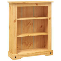 BÜCHERSCHRANK 3 Fächer Mexiko-Stil Kiefernholz 80/29/100 Cm - Braun, Holz (80/100/29cm) - vidaXL