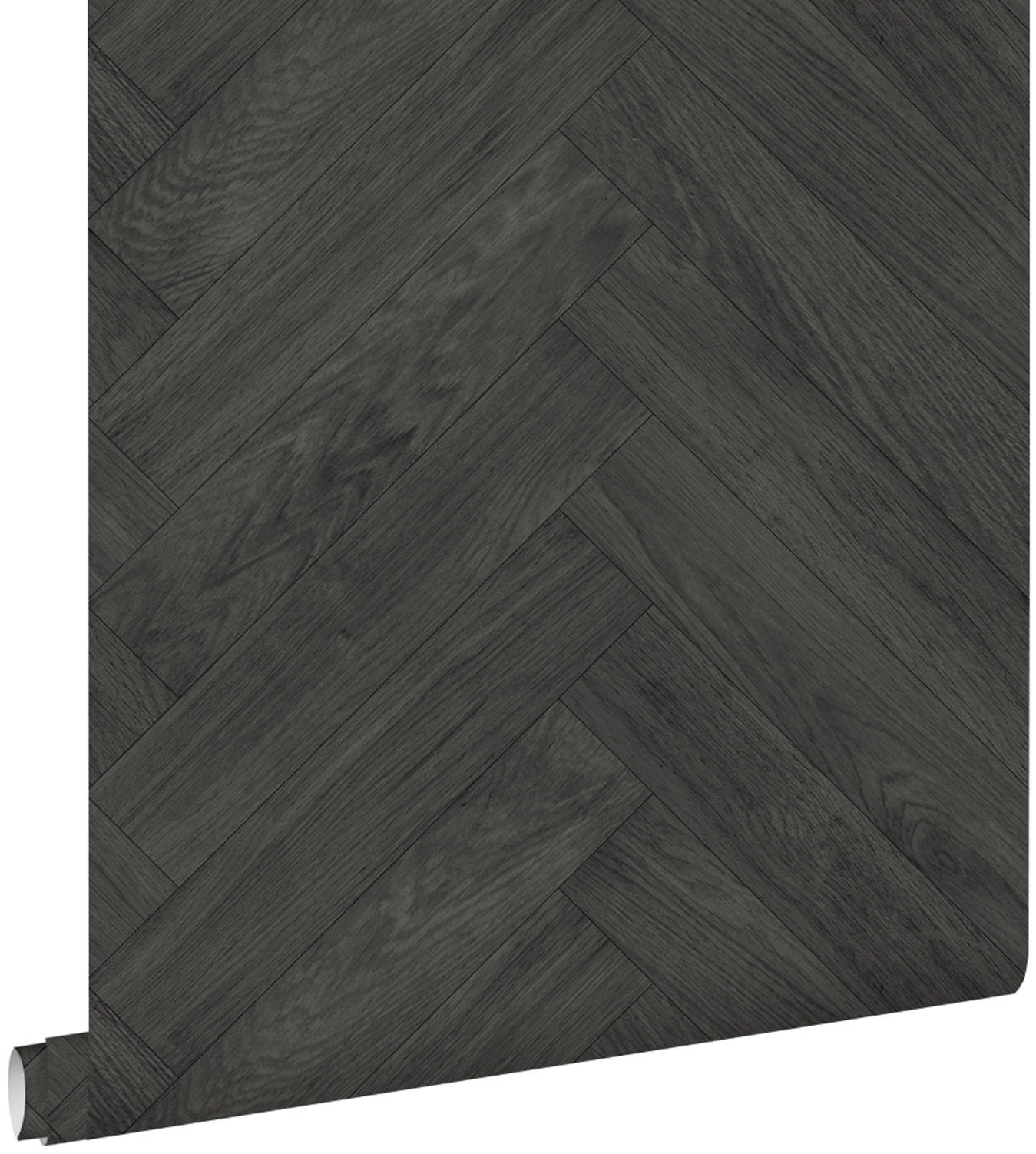 TAPETE Holzoptik 53 cm x 10.05 m - Schwarz, Papier (53/1000cm) - ESTAhome