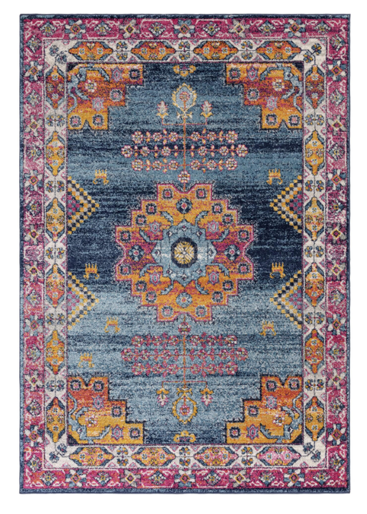 TEPPICH modern Flachgewebe CROWN Mehrfarbig 160 x 230 cm - Multicolor, Textil (160/230cm) - Novatrend