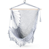 HÄNGESESSEL bis 120 kg - Grau, Textil (280/96/105cm) - Outtec