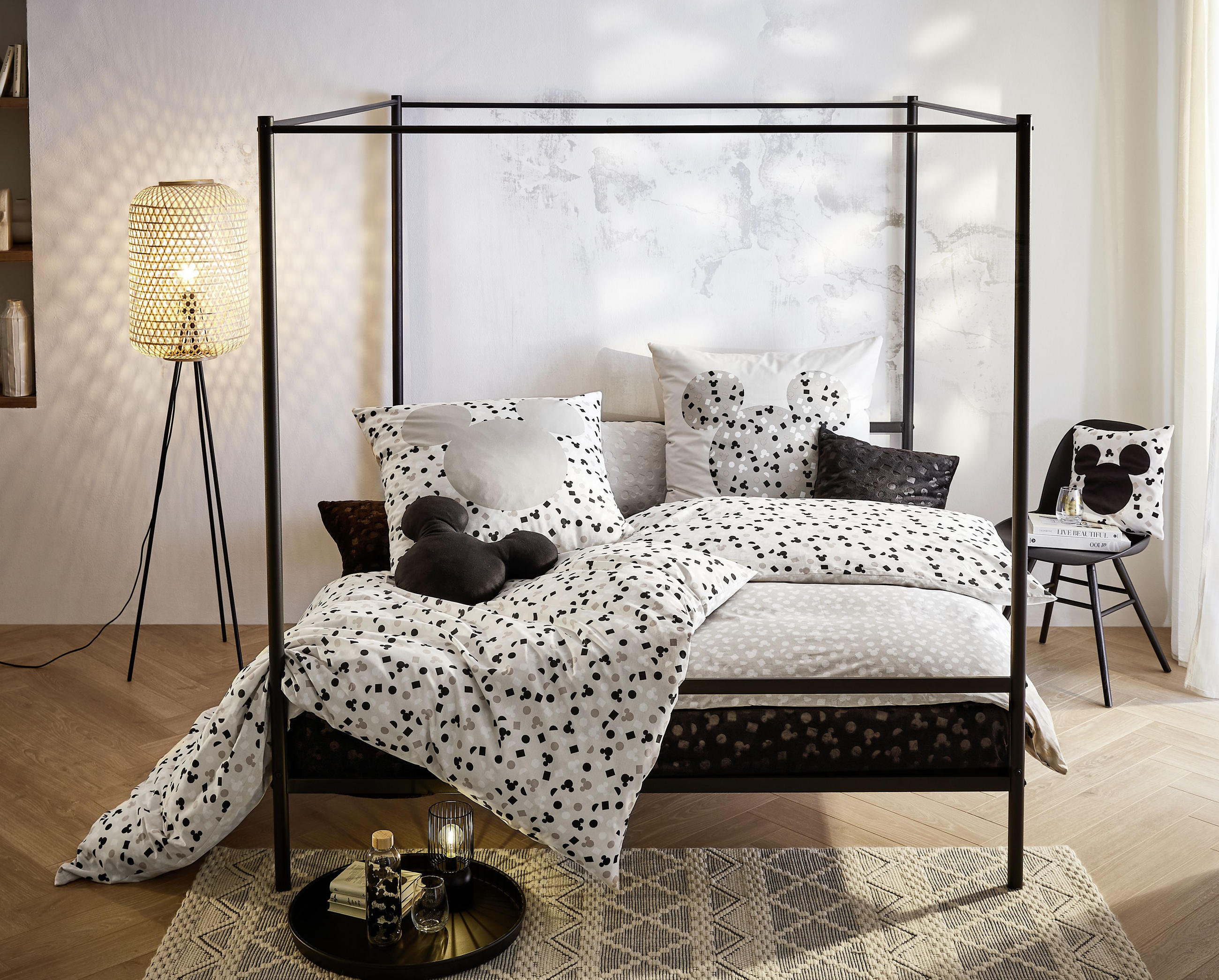 Portfolio Bettwäsche-Set "Eichenbaum" In Blau - Doppelbett, 200x200 Cm, Mit 2 Kissenbezügen