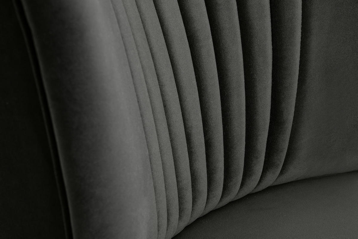 COCKTAILSESSEL DUCO auf hohen Beinen, Graphit/Eiche - Eichefarben/Graphitfarben, Holz/Textil (63/89/65cm) - KONSIMO®