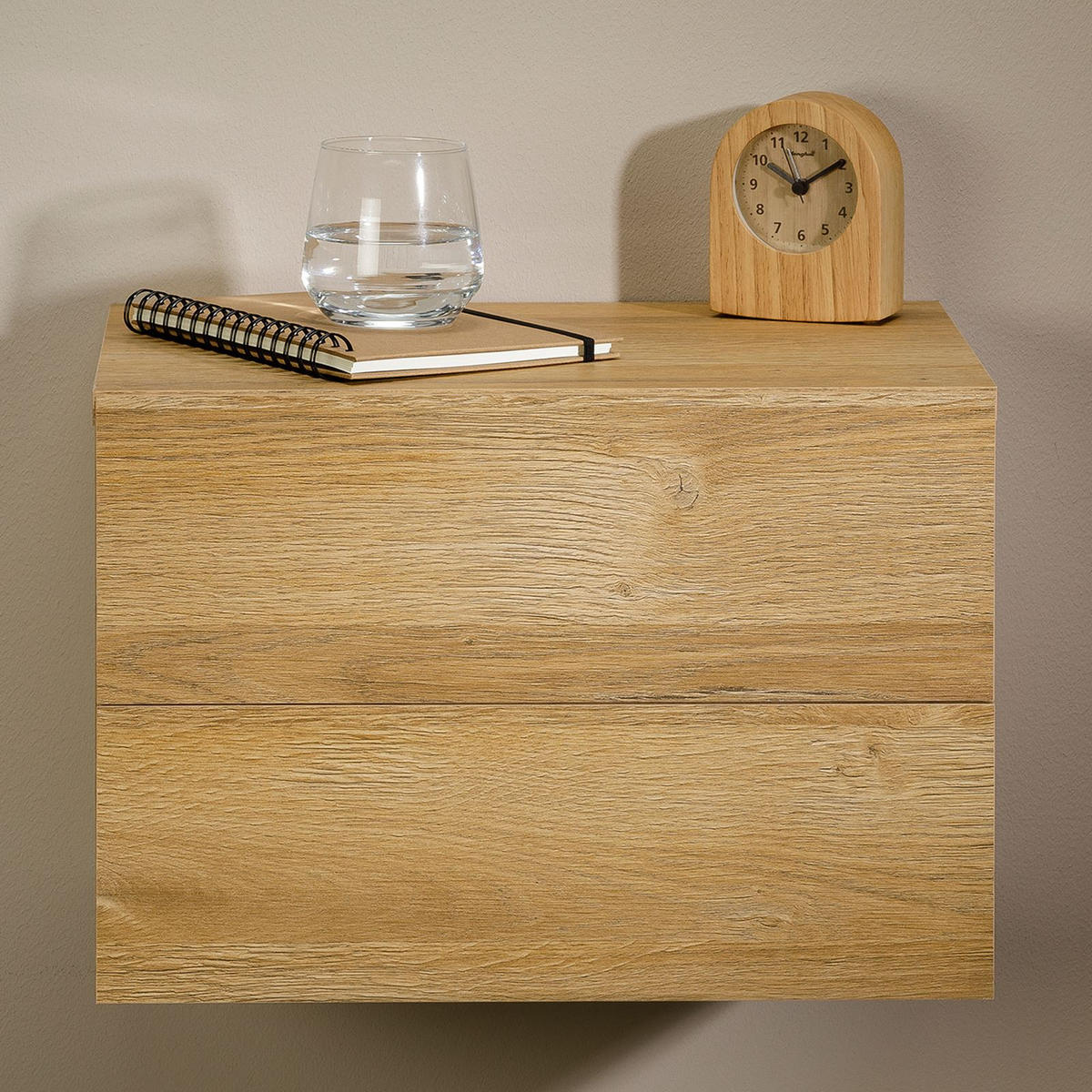 HÄNGENDER NACHTTISCH ANNI Wildeiche - Wildeiche, Holzwerkstoff (42/29/30cm) - CARO-Möbel