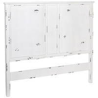 KOPFTEIL aus Holz, grau, 150x6x130cm - Weiß, Holz (150/130/6cm) - Wanderlust