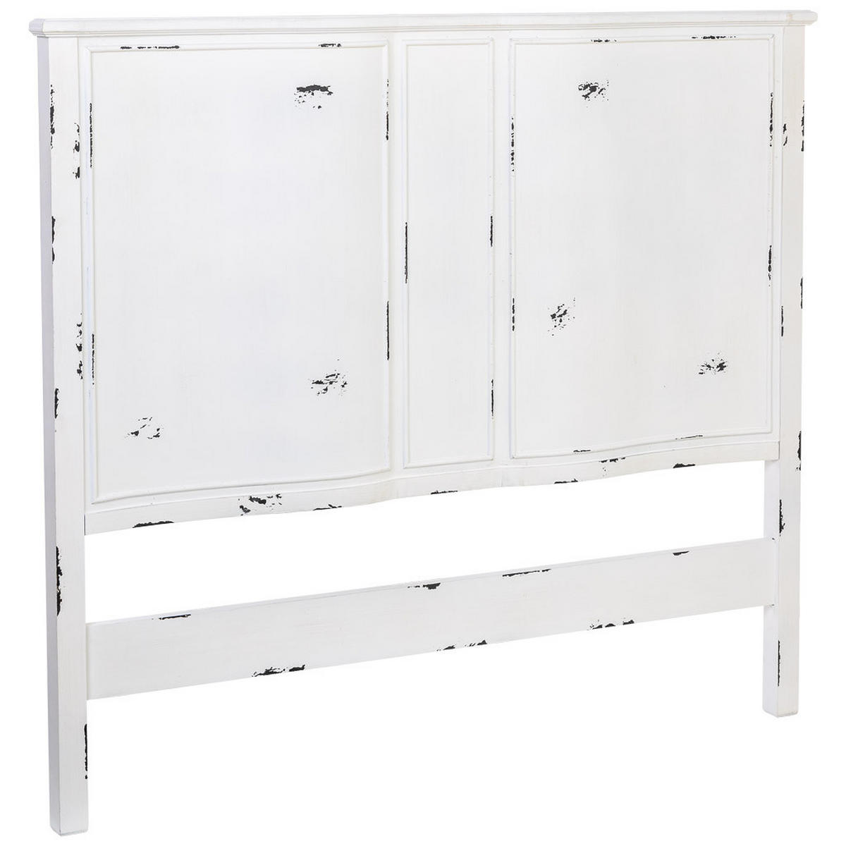 KOPFTEIL aus Holz, grau, 150x6x130cm - Weiß, Holz (150/130/6cm) - Wanderlust