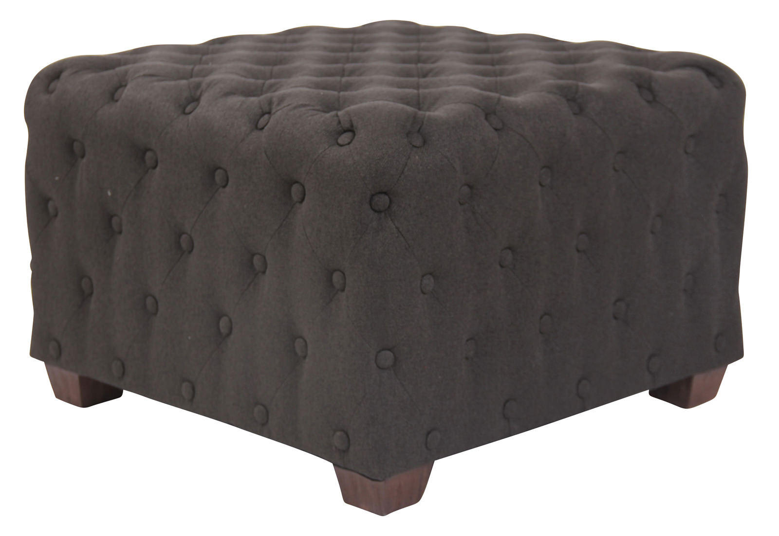 Thumbnail - CLP Sitzwürfel, Dunkelgrau, Textil, 65x44x65 cm, Wohnzimmer, Hocker, Sitzwürfel