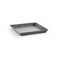 BLUMENTOPFUNTERSETZER Square 35,5/35,5/3,5 cm Grau - Grau, Kunststoff (35.5/3.5cm) - Ecopots