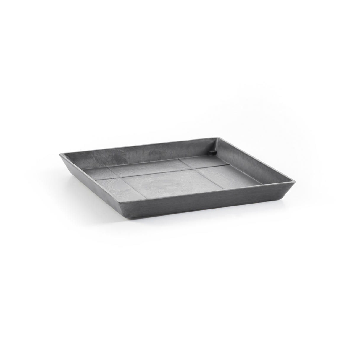 BLUMENTOPFUNTERSETZER Square 35,5/35,5/3,5 cm Grau - Grau, Kunststoff (35.5/3.5cm) - Ecopots