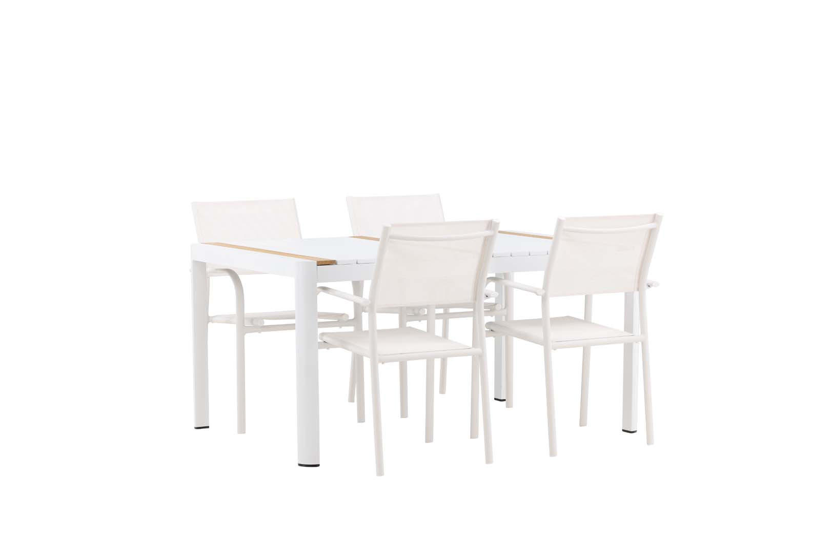 GARTENSET weiß - Weiß, Holzwerkstoff - ebuy24