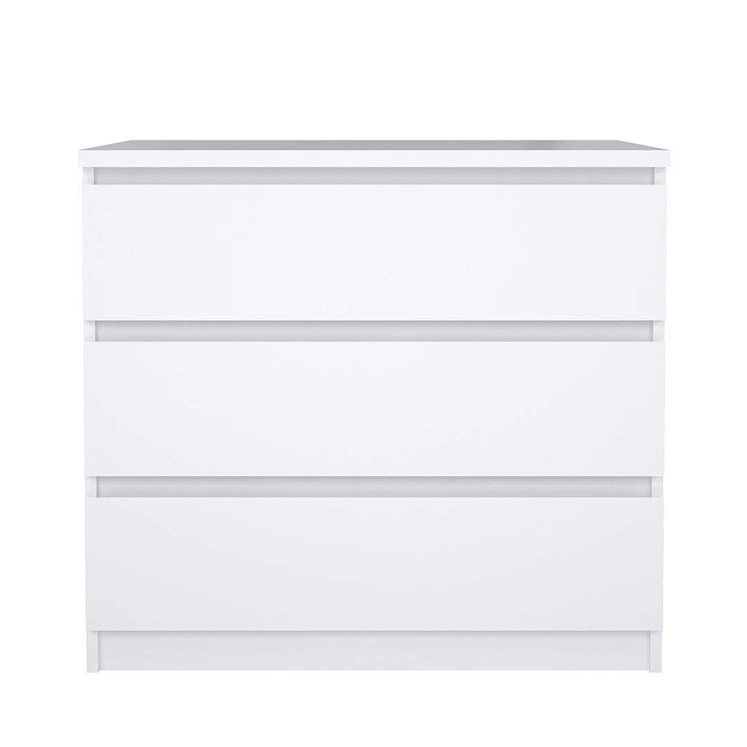 KOMMODE, Naia, Weiß, Holzwerkstoff, 77 x 50 x 68 cm - Weiß, Holzwerkstoff (77/68/50cm) - ebuy24