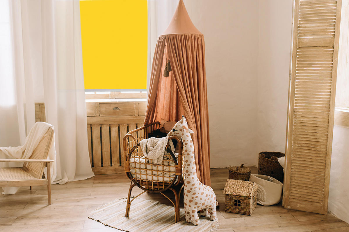 VNÚTORNÁ roleta - okenná roleta - roleta - 140x140 cm - Svetlooranžová - oranžová, plast (140/140/0.5cm) - TULUP