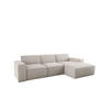 ECKSOFA L-Form Siena Stoff Artico Nata Rechts - Ecru, Holz (266/165cm) - Kaiser Möbel