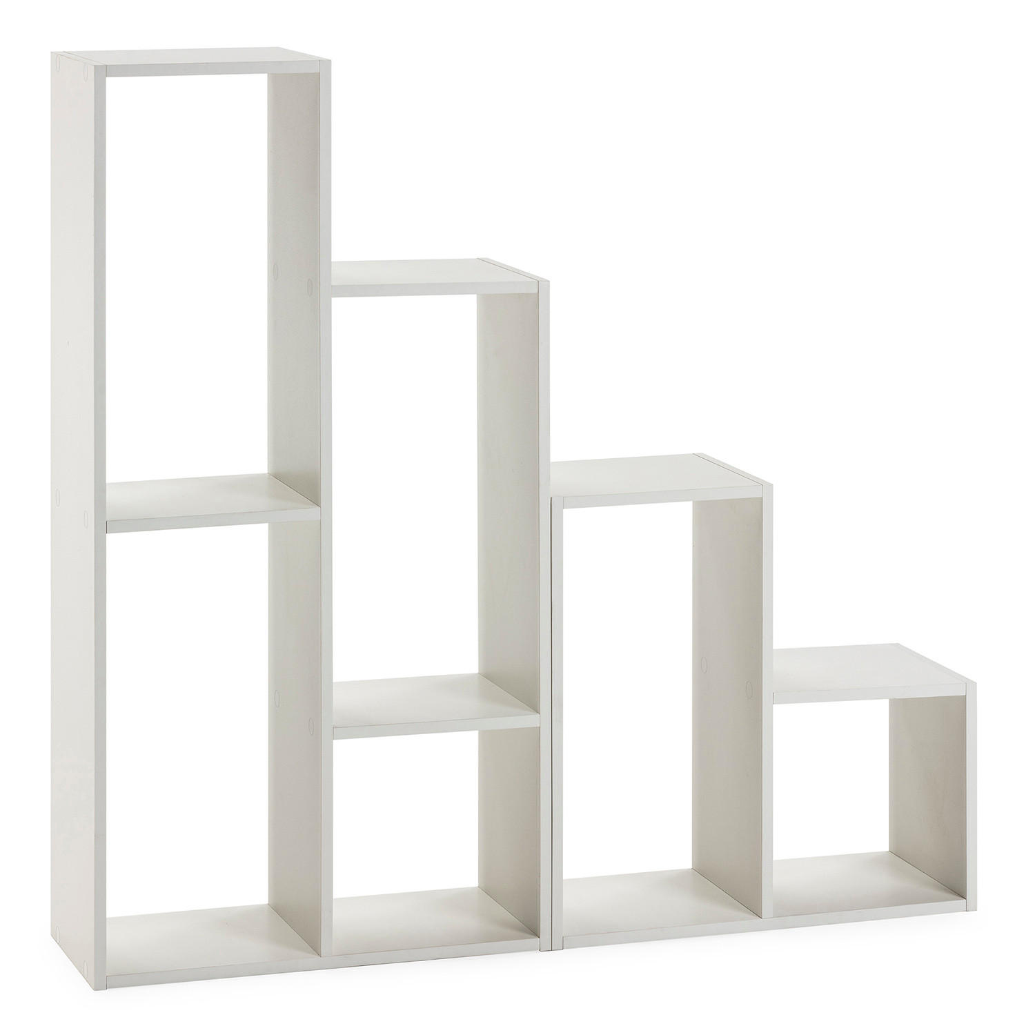 REGAL Cies 6 Fächer weiß - Weiß, Holzwerkstoff (115/110/25cm) - VS Venta-stock