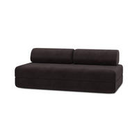 2-3-SITZER-SCHLAFSOFA aus braunem Cord - Braun, Textil (95/70.5/190cm) - Kimo