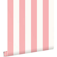 TAPETE Streifen 53 cm x 10.05 m - Pink, Papier (53/1000cm) - ESTAhome