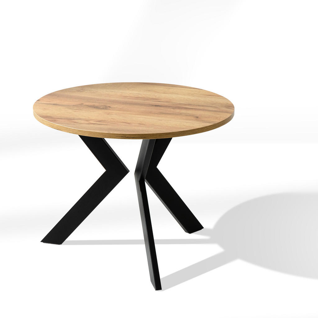 Thumbnail - Konsimo® Couchtisch, Eiche, Holzwerkstoff, Metall, 65x51x65 cm, Wohnzimmer, Wohnzimmertische, Couchtische