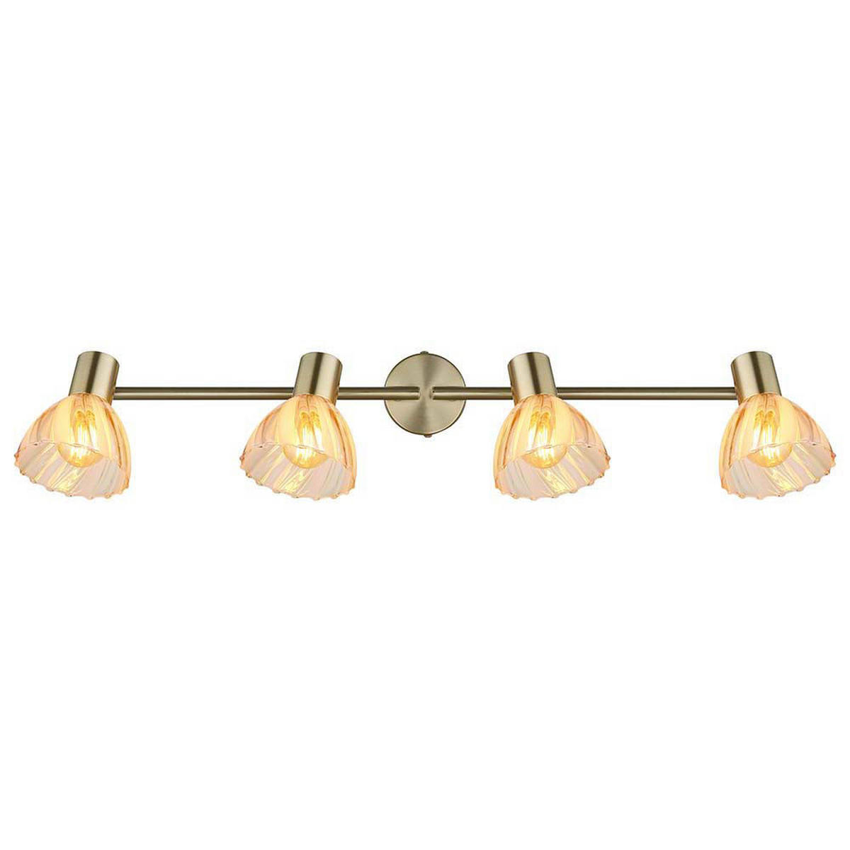 DECKENLEUCHTE Metall Glas Anthrazit - Anthrazit, Glas (70/13/19cm) - Globo Lighting