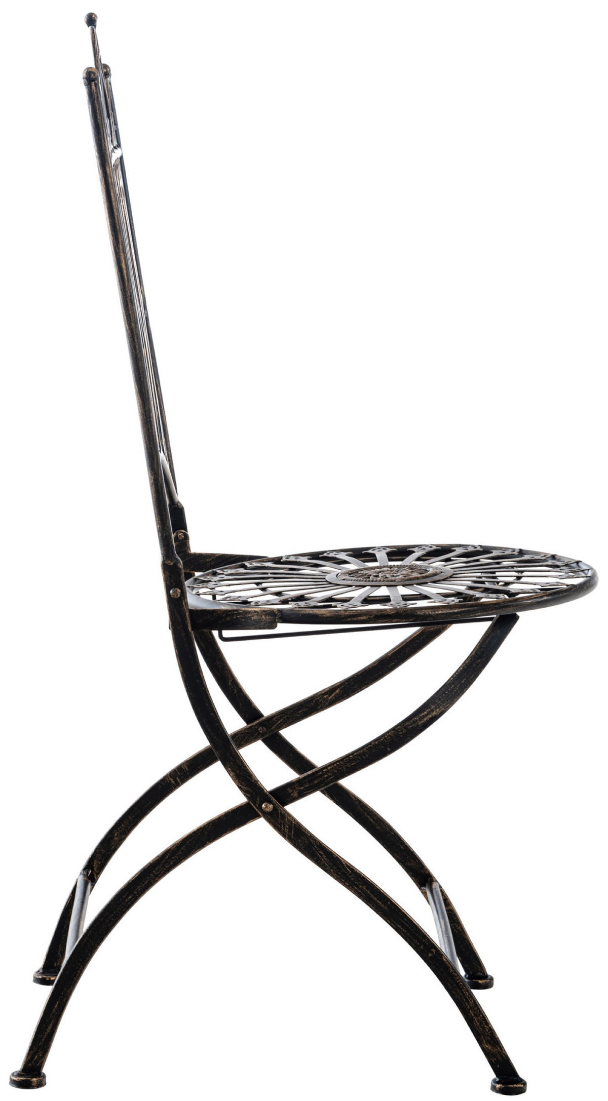 GARTENSTUHL Sahdo bronze - Braun, Metall (39/53/94cm) - TPFGarden