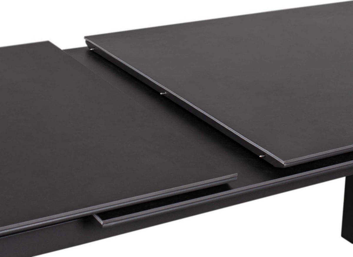 AUSZIEHTISCH Tarifa 160/210 x 90 cm dark grey Aluminium - Grau, Metall (160/90/76cm) - Mr. Deko