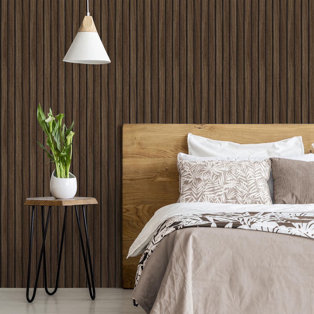 VLIESTAPETE - Wood Strokes Braun - Braun, Papier/Kunststoff (52/1000cm) - Easy Decor